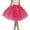 Hot Pink, variant on Tulle Skirts for Women Elastic Waist Lace Up Bow Knee Length Layered Mesh Flowy A Line Tutu Skirts Puffy Skirt Fairy Skirt