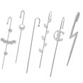 thumbnail image 1 of Rhinestone Ear Climber Fake Pearl Alloy Piercing Ear Wrap Sparkling Ear Crawler, 1 of 9