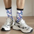 thumbnail image 6 of Rateoe Cute White Rabbit for Women Casual Calf Socks - Cute Crew Socks - Thin Soft Above Ankle Socks Size 5-11, 6 of 6