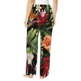 thumbnail image 3 of Balery Watercolor Tropical Flowers print Women's Pajama Pants,Ultra Lightweight Pjs,Lounge Pant-Large, 3 of 9