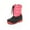 Pink, variant on Unisex Kids Winter Snow Boots - Insulated Zipper & Bungee Closure Toddler/Little Kid/Big Kid