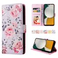 thumbnail image 3 of Compatible With Samsung Galaxy A34 5g Case Retro Gilded Flower Pu Leather Rfid Blocking Wallet Cover, 3 of 3