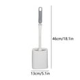 thumbnail image 3 of karymi Toilet Bowl Brush and Compact Toilet Cleaner Brush Set for Bathroom Cleaning Long Handle Brush Compact Size for Storage and Organization Household Essentials, 3 of 8