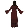 thumbnail image 4 of Bimba Traditional Muslim Abaya Dresses For Women Bell Sleeves Islamic Prayer Dress With Hijab, 4 of 7