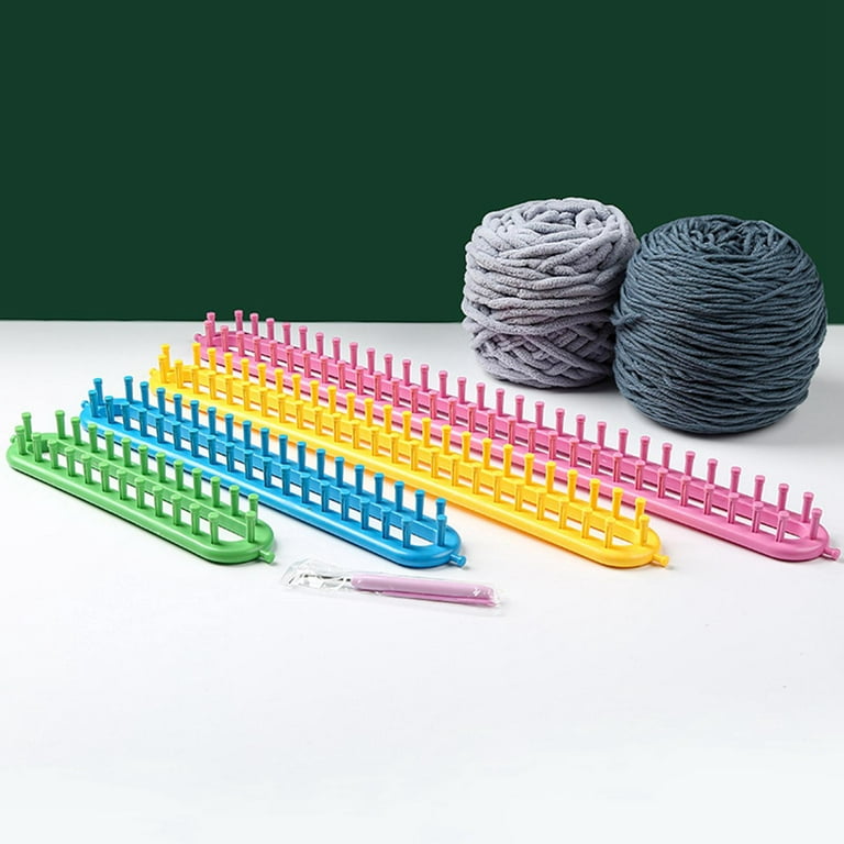 Katech Adjustable Knitting Looms Kits Flexible Knitting Loom Set Plastic  Weaving Loom Kit with a Hook and a Needle DIY Yarn Knitting Tool for Making  Scarf Shawl Leg Warmers
