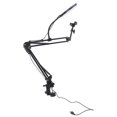 thumbnail image 1 of Overhead Phone Mount with Ring Light, Stable 3 Color Temperatures Portable Space Saving LED Desk Ring Light with Clamp  for Manicure, 1 of 7