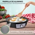 thumbnail image 4 of nutrichef PCRM12 Electric Griddle Crepe Maker Cooktop - Nonstick 12 Inch Aluminum Hot Plate with LED Indicator Lights Adjustable Temperature Control, 4 of 5
