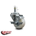 thumbnail image 2 of 3 Nylon Wheel Swivel 7/16 Inch Grip Ring Stem Caster with Brake Service Caster, 2 of 2