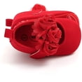 thumbnail image 5 of Antheron Baby Girls Mary Jane Flats Soft Sole Infant Moccasins Floral Sparkly Toddler Princess Dress Shoes, 5 of 6