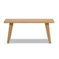 thumbnail image 6 of Miekor Furniture Capri 41.5" Solid Red Oak Wood Bench, Natural Brown Red Oak No.4446, 6 of 8