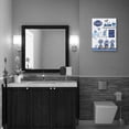 thumbnail image 5 of Rustic Flower and Butterfly Bathroom Pictures Canvas Print Blue Country Bathroom Wall Decor Farmhouse Decor Wall Art Soak Relax Unwind Bathroom Wall Art Framed Ready To Hang 12"x16", 5 of 6