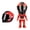red, variant on 1:12 Scale Motorcycle Rider Action Figure Diecast Collectible Model