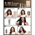 thumbnail image 3 of 6 in 1 Hot Air Styler, Hair Dryer & Multi-Hair Styler with Auto-Curler, Straightener, Volumizing Brushes, Frizz-Free Hair Tool for Curling, Straightening, Smoothing & Adding Volume, No Heat Damage, 3 of 15
