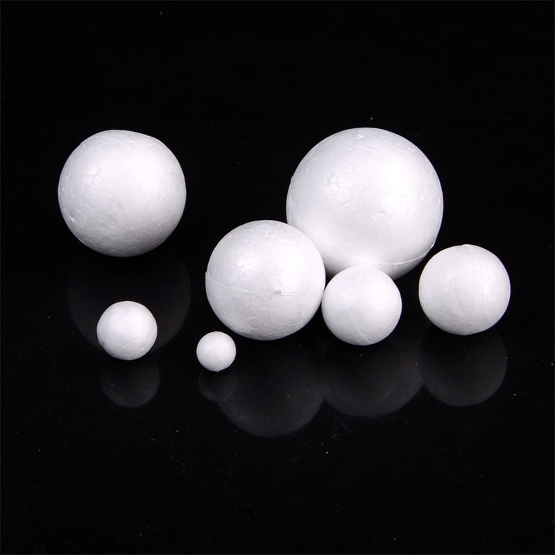 Uxcell 0.1 White Polystyrene Foam Beads Ball Mini for Crafts Fillings 1  Pack 