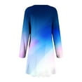 thumbnail image 5 of Jjayotai Women's Casual Long Sleeve T-shirt Dress, Knee Length Loose Dresses, Flowy Swing Dress Multicolor XL, 5 of 5