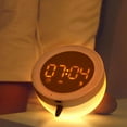 thumbnail image 3 of Miangastore nightstand clock Digital Alarm Clock for Bedroom Use White 1Pack, 3 of 9