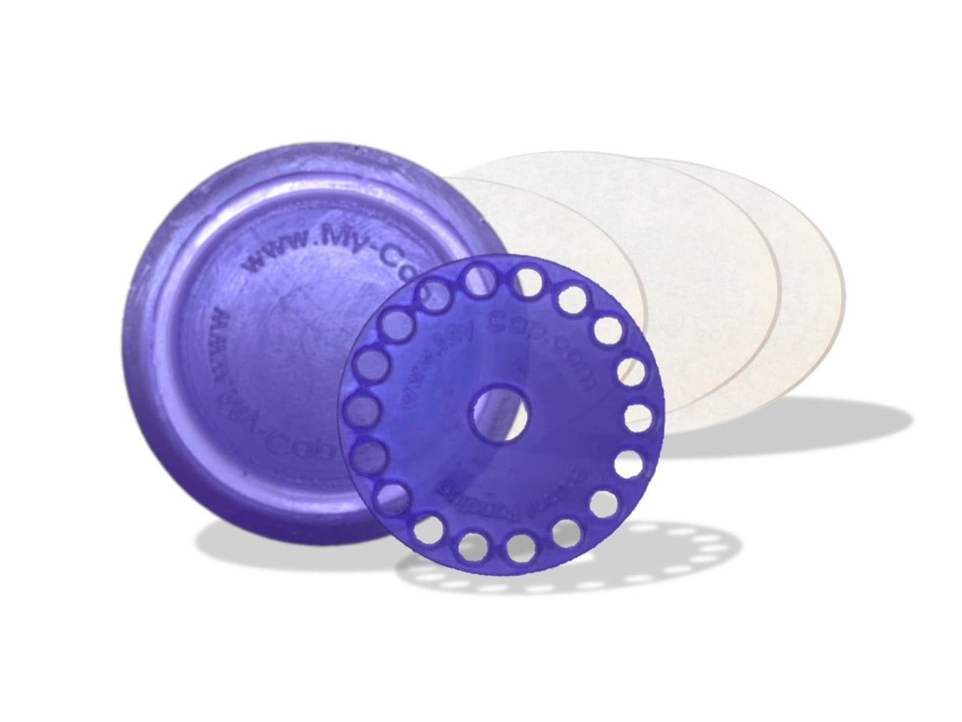 Scatole Di Cartone Con Tappi Di Plastica Colorati Immagine Stock