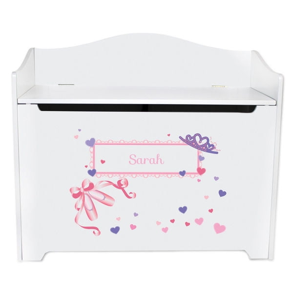 princess toy chest bench