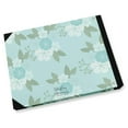 thumbnail image 4 of Darling Souvenir Blue Floral & Geometric Printed Wedding Guest Book Hardbound Cover Sign In Book Registry Scrapbook-9 x 12 Inches, 4 of 5