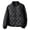 Black, variant on Women Winter Baseball Coat Stand Collar Windproof Thin Padded Solid Color Cardigan Long Sleeves Warm Daily Wear Outdoor Jacket