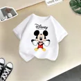 thumbnail image 3 of Camiseta de algodón de verano para niños de la marca Mickey, linda camiseta de dibujos animados de Disney para niño y niña, camiseta informal de cuello redondo, ropa para niños, 3 of 5