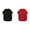 Black/Red, variant on Dog T Shirt - Soft Cotton Basic Solid Color Pet Shirt, Lightweight Breathable Pullover for Small & Medium Dogs Puppy,Purple,Xs