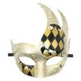 thumbnail image 2 of Xfvqtps Mardi Gras Mask for Men Masquerade Masks Half Face Carnival Mask for Makeup Performance Ball Party Gold, 2 of 5