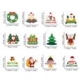 thumbnail image 2 of 12 etiquetas navideñas con cuerda, etiquetas para árbol de Navidad, decoración para fiestas navideñas, 2 of 9