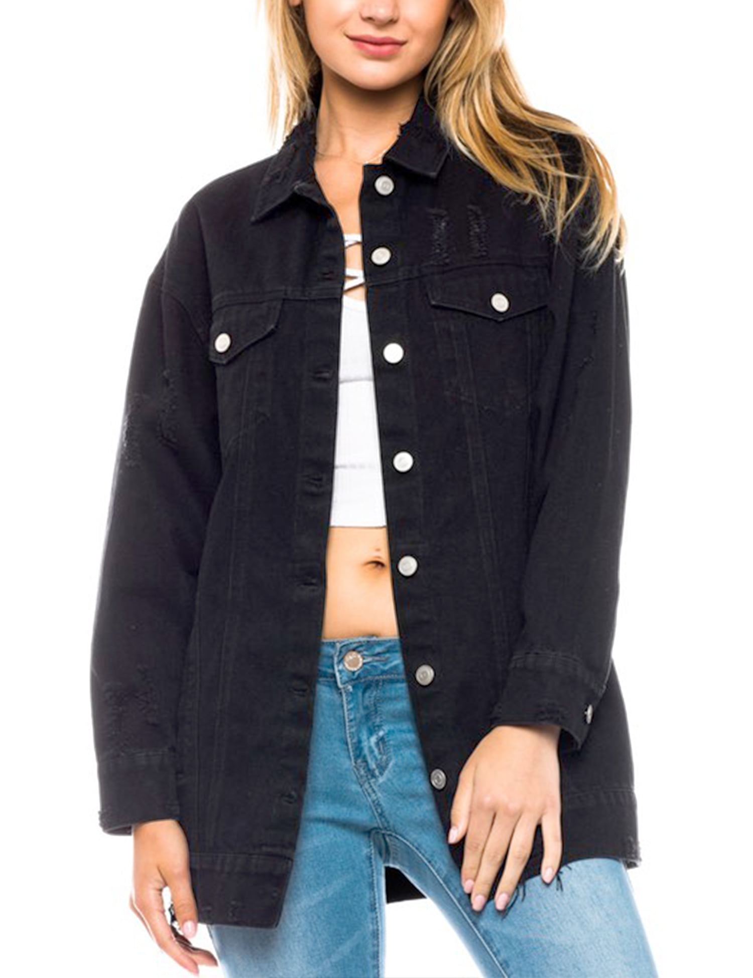 boyfriend fit denim jacket
