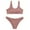 Pink, variant on Sngxgn Women's Bikini Sets High Waisted Two Piece Sporty Swimsuits High Cut Tummy Control Bathing Suits(Green,L)