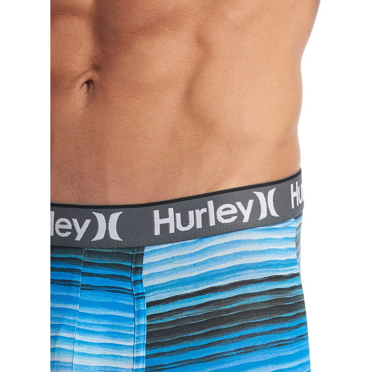 HURLEY Supersoft Mens Boxer Briefs 3 Pack - MULTI