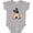 AC-Heather Grey, variant on Shepherd Puppy Boys or Girls Baby Bodysuit