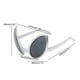 thumbnail image 5 of Novedad Alien Party Gafas Disfraz Disfraz Marco plateado Lente gris Hugo Lentes extraterrestres divertidos, 5 of 5