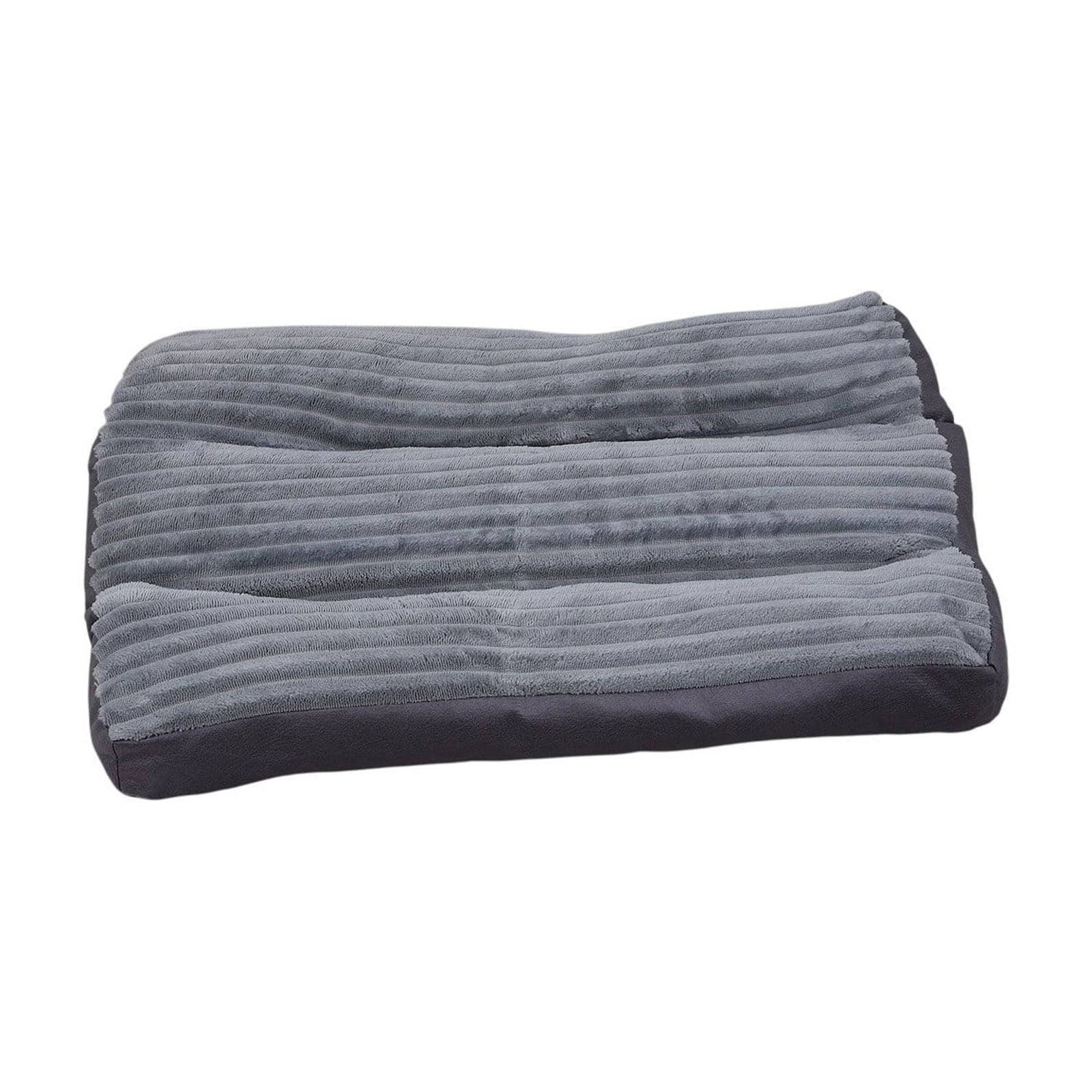 Bfogop Washable Dog Bed Deluxe Plush Dog Crate Beds Comfy Kennel Pad Anti-Slip Pet Sleeping Mat Portable Kennel Pad, Lightweight Travel Flat Pet Beds for Indoor& Outdoor Dogs 23 x18.5 in