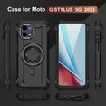 thumbnail image 4 of Dteck Magnetic Case for Motorola Moto G Stylus 5G 2023,Military-Grade Shockproof Silicone +PC Case Built-in Camera Stand Cover for Moto G Stylus 5G 2023,Black, 4 of 8