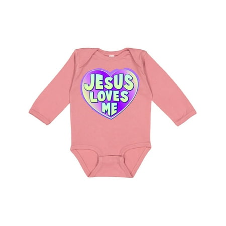 

Inktastic Jesus Loves Me Gift Baby Boy or Baby Girl Long Sleeve Bodysuit