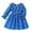 z251223-Blue-C, variant on XEGLSBU Fall Dresses with Sleeves Knee Length Toddler Girls Long Sleeve Dresses Bowknot Hollow out Princess Dress Clothes Fall Dresses Purple Size 12-18 Months