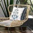 thumbnail image 2 of Amrita Sen Mughal Buta Throw Pillow in Off-White Blue Black 20x20, 2 of 5