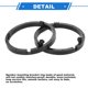 thumbnail image 4 of Anillo espaciador de altavoz Unique Bargains, adaptador de espaciador de tweeter para Mitsubishi Mirage 2014-2020 para 6.5'' ABS 2 Pcs, 4 of 7