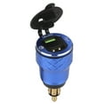 thumbnail image 3 of Enchufe del cargador del puerto USB de la motocicleta de 12V-24V con pantalla LED enchufe de la UE azul Jadeshay A, 3 of 8