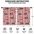 thumbnail image 2 of Blackout Kids Curtains,Shiba Inu Dog and Flower Floral Childrens Insulated Curtains Set Of 2,Bedroom Essentials,Toddler Room Decor 42x54in(106x137cm), 2 of 4