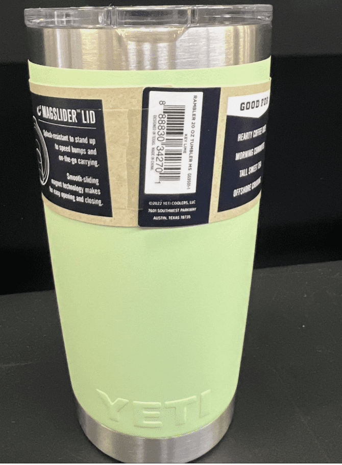 Yeti 20 oz Rambler Tumbler With Magslider Lid - Key Lime
