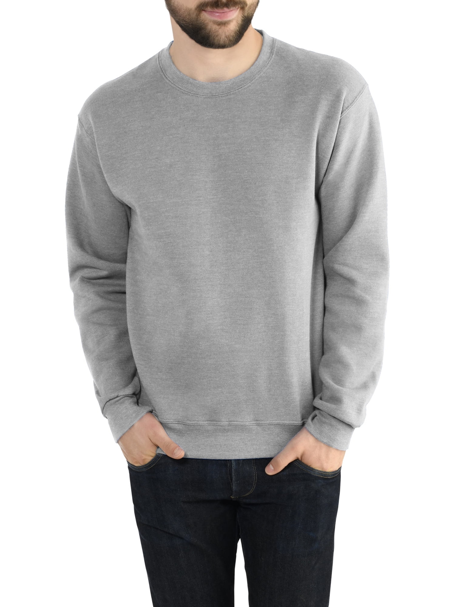 Fruit of the Loom Long Sleeve Pullover Crew Neck Active Fit