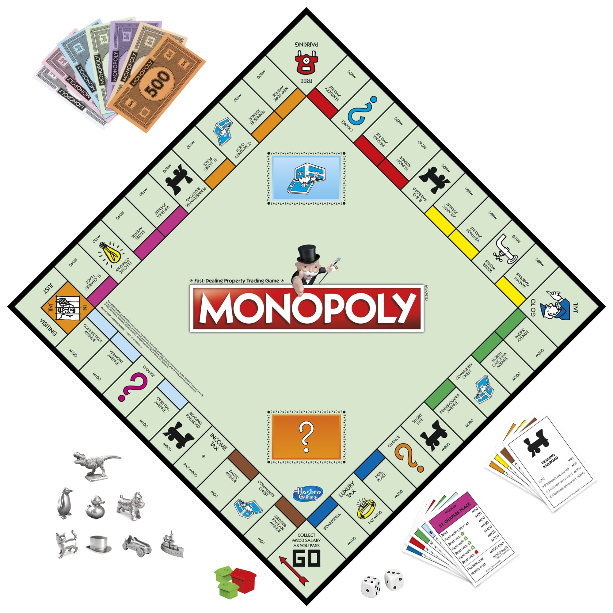 Monopoly Board Game, Family Board Game For 2 To 6 Players - Walmart.Com