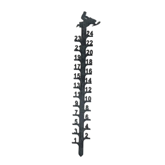 Metal Snow Rustrpoof Handmade Snow Measuring Garden Stakes for Holiday Housewarming Gifts Ornaments Decorations figurine