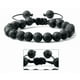thumbnail image 3 of Pulsera Piedra Volcanica Ajustable Yoga Mandala Chakras Xtellar negro, 3 of 4