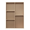 thumbnail image 3 of IRIS USA 5-Compartment Wood Cube Cabinet Organizer Bookcase Storage Bookshelf, Light Brown, 3 of 3