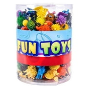 2 Spiky Character Ball 1 Piece Decorated Hedge Orb Easter Basket Fillers, Piata or Stocking Stuffers, Teacher Supplies, Gift Ideas, Novelty, Sensory Stimulator, Carnival or Game Prizes