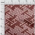 thumbnail image 2 of oneOone Cotton Cambric Maroon Fabric Geometric Dress Material Fabric Print Fabric By The Yard 56 Inch Wide, 2 of 4