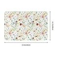 thumbnail image 3 of Haiem Wildflower Watercolor Front Door Mat Indoor Outdoor Entrance, Waterproof All-Season, All-Weather Doormat, Durable Flannel Fabric, Fade Resistant, Low Profile, 16x24in, 3 of 9